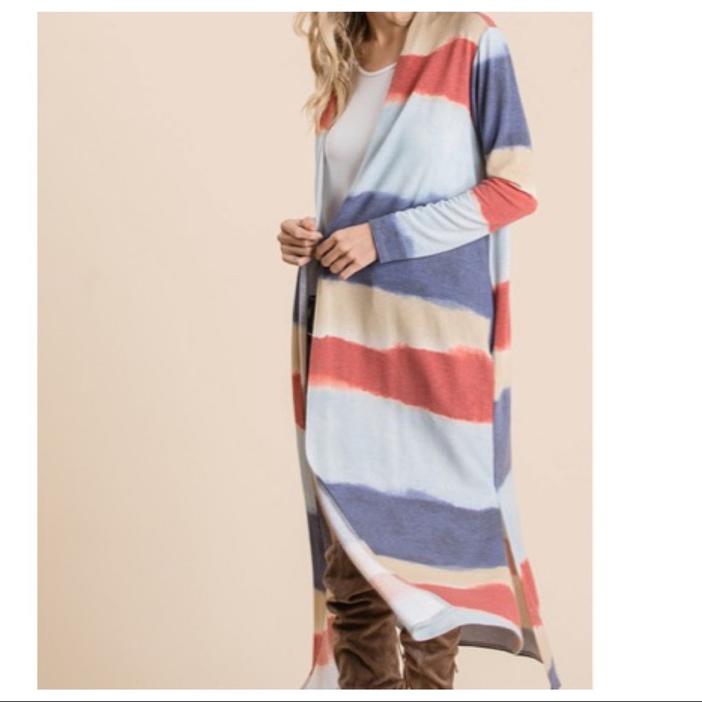 ✨LAST ONE✨Multi color ombré print knit cardigan - Picture 6 of 7